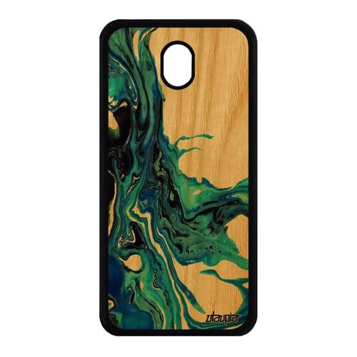 Coque Silicone Samsung Galaxy J7 2017 Pro En Bois Peinture Cadeau Personnalisé Pas Cher Effet De Protection Frêne Motif Fond Solide