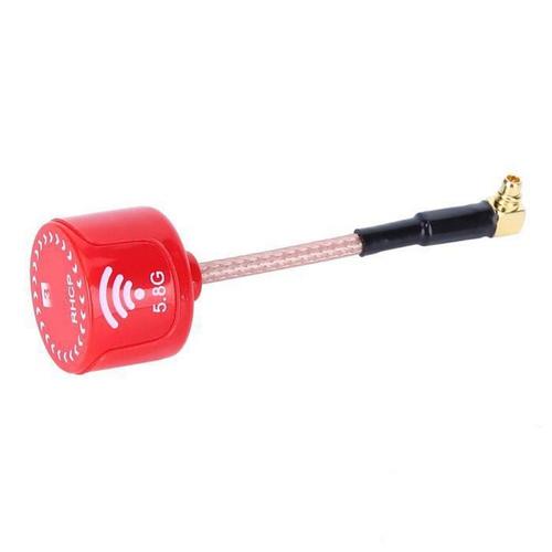 Antenne 5.8ghz 5.8ghz 3dbi Lhcp Antenne À Gain Élevé Pour Fpv Racing Rc Drone Pièces Accessoire Rouge (Angled Mmcx)-Générique