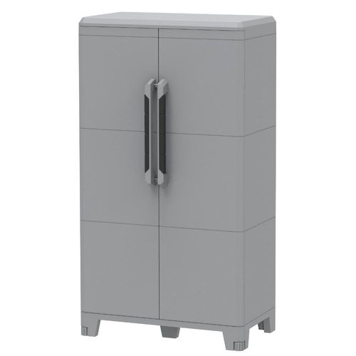 Armoire de jardin en résine avec tablettes terrasse balcon extérieur 102921