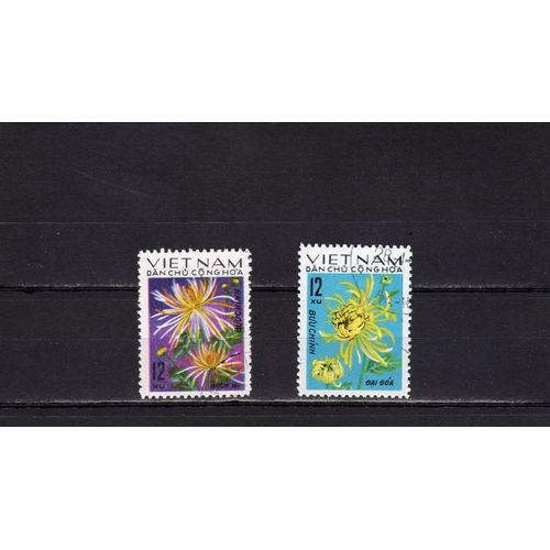 Timbres-Poste Du Viet-Nam Du Nord (Chrysanthèmes)