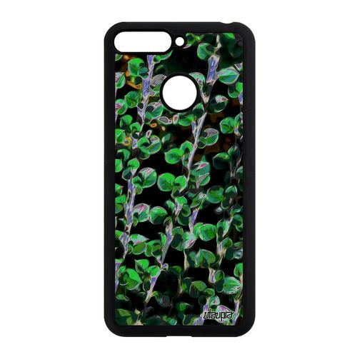 Coque Silicone Pour Honor 7a Motif Feuilles Design Antichoc Aluminium Jolie Nature Effet 4g Plantes Fleurs Floral Original Vert De