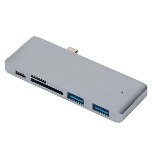 Usb C Dongle Usb C Hub Portable 5 en 1 Pd charge rapide extension multi-ports adaptateur Usb C pour Macbooks pour tablette