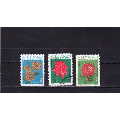 Timbres-Poste Du Viet-Nam Du Nord (Fleurs)