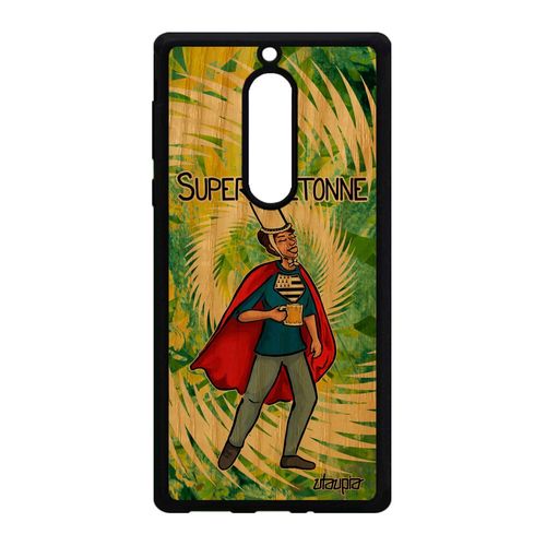 Coque Bois Silicone Nokia 5 Super Bretonne Drapeau Breton Bretagne Comics Cadeau De Noel Bd Texte Comique Humour Vert Made In France