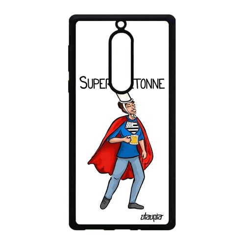 Coque Pour Nokia 5 En Silicone Super Bretonne Etui Comique Heros Pas Cher Drole Comics Rigide Aluminium Texte Bretagne Dessin Blanc