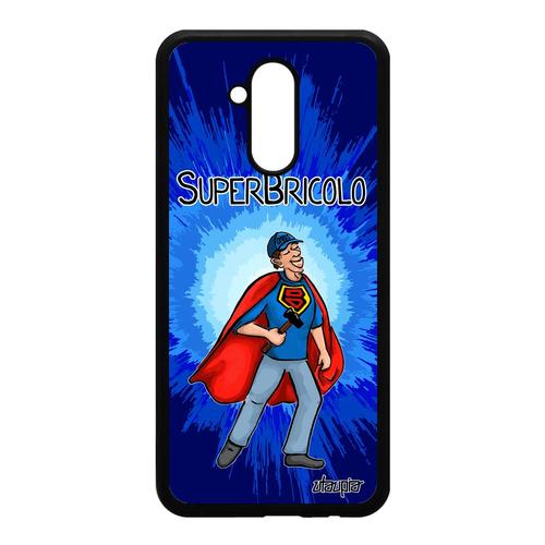 Coque En Silicone Huawei Mate 20 Lite Super Bricolo Heros Comics Original Famille Bricoleur Antichoc Papy Bande Dessinée Papa Humour