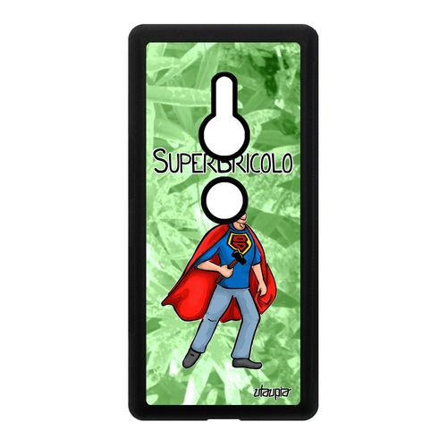 Coque Super Bricolo Sony Xperia Xz2 Silicone Papy Unique Comique Cadeau Fete Des Peres Mobile Vert Drole Portable Bd Housse Heros De