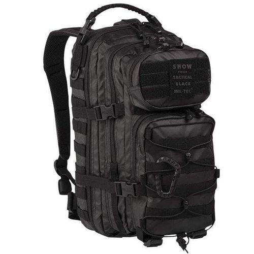 Sac A Dos Assaut Us Tactique Noir Etanche Petit Modele 20 Litres Serie Tactical Black Miltec 14002088 Airsoft