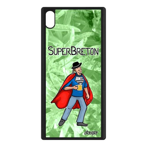 Coque Telephone Sony Xperia Xa1 Ultra Silicone Super Breton Metal Heros Original Vert Mobile De Protection Drapeau Bretagne Tpu Bd