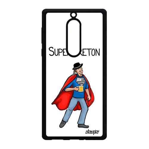 Coque Nokia 5 Silicone Super Breton Comique Drapeau Bretagne Personnalisé Dessin Case Texte Unique Blanc Heros Humour Drole Comics