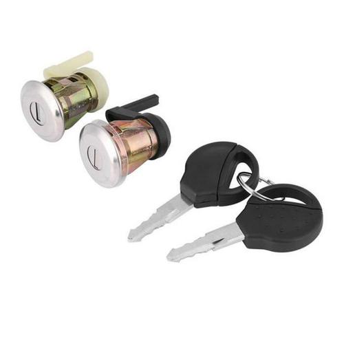 Ensemble De Serrure De Porte De Voiture Serrure De Porte Avant Gauche Et Droite Avec 2 Clés Pour Peugeot 206 1998-2009