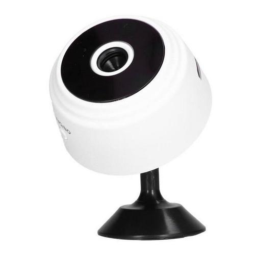 Ordinateur Webcam HD 1080P sans fil Wifi Remote Home Camera Rechargeable Laptop Tv Box (Blanc)