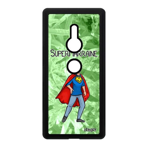 Coque Super Marraine Sony Xperia Xz2 Silicone Humour Texte Drole Pas Cher Vert Comique Aluminium 4g Naissance Fille Bd Heros Comics