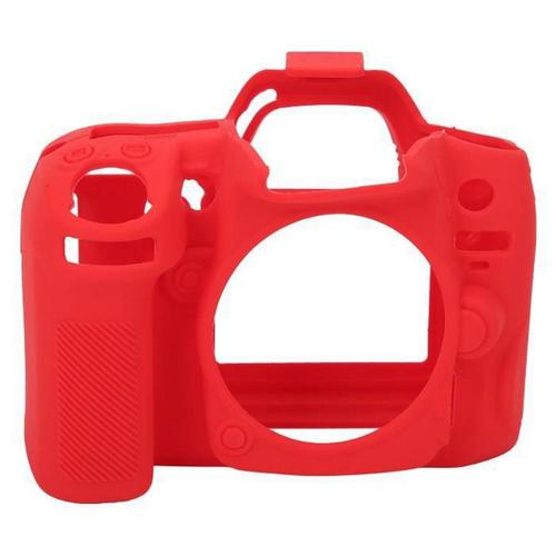 Accessoires pour appareil photo Coque de protection pour appareil photo Housse en silicone pour appareil photo Nikon D7000 (rouge)