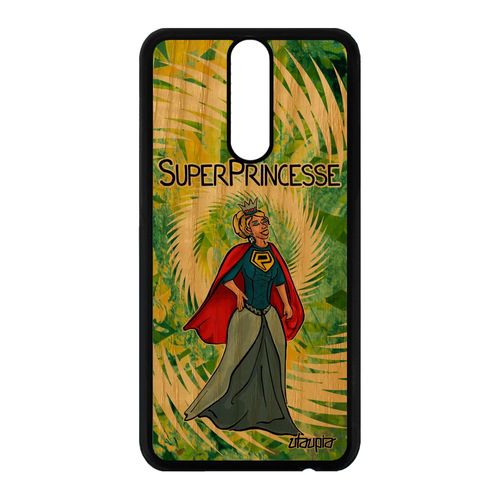 Coque Silicone Huawei Mate 10 Lite Bois Super Princesse Humour Vert Drole Cadeau De Noel Solide Texte Bd Heros Comics Made In France