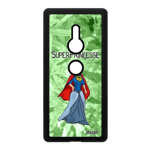 Coque Super Princesse Sony Xperia Xz2 Silicone Texte Gel Mobile Vert Drole Telephone Femme Comique Case Bd Comics De Made In France