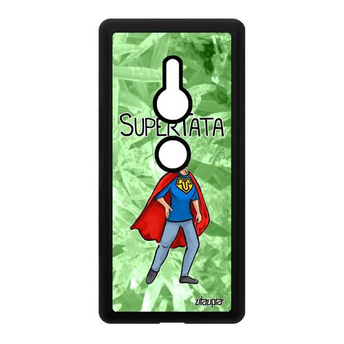 Coque Sony Xperia Xz2 En Silicone Super Tata Case Texte Alu De Protection Vert Drole Unique Smartphone Heros Comique Tante Bd Comics