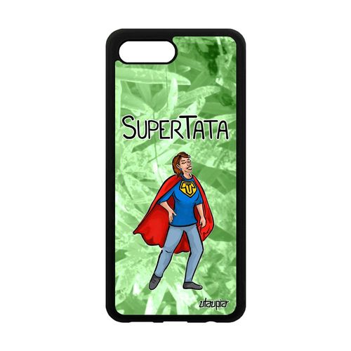 Coque Honor 10 Silicone Super Tata Comique Aluminium Texte Bd Comics Tante Portable Naissance Fille Pas Cher Humour Vert Rigide De