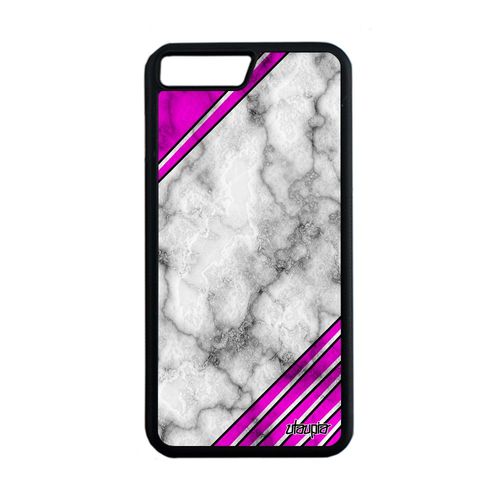 Coque Marbre Iphone 7 Plus Silicone Geometrique Design Antichoc Effet Granite Personnalisé Housse Telephone Rose Fond Pierre