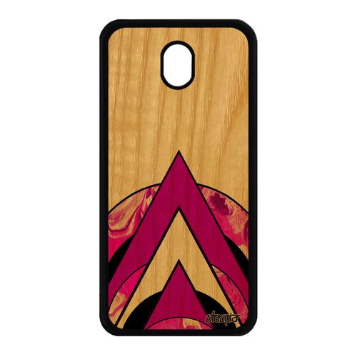 Coque Silicone Marbre Pour Galaxy J7 2017 Pro Bois Design Coloré Original Texture Personnalisé Rose Geometrie Tpu Peinture Samsung