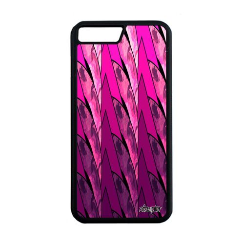 Coque Marbre Pour Iphone 8 Plus En Silicone Fond Rose 4g Effet Cercle De Protection Peinture Case Geometrique Jolie Design Tpu