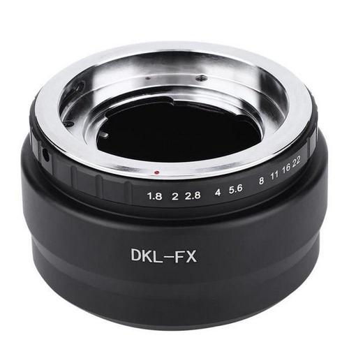 Bague d'adaptation d'objectif Dkl-FX Bague d'adaptation d'objectif en alliage d'aluminium noir pour objectif d'appareil photo