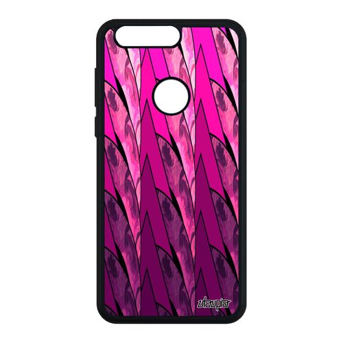 Coque Honor 8 Silicone Marbre Design Motif Original Aluminium Gel Telephone Rose Peinture Cercle Case Jolie Effet Etui 4g Fond De