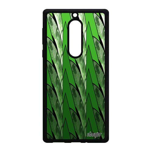 Coque Marbre Nokia 5 En Silicone Coloré Design Telephone Geometrie Mobile Original Portable Motif Moderne Etui Peinture Vert Texture