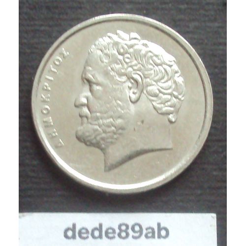 Grèce . Pièce De 10 Drachmes 1990 ( Apaxmai ) Democrite