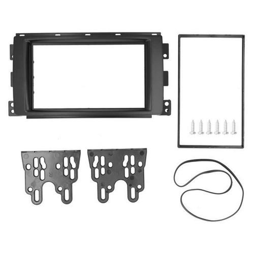 Garniture de navigation 2Din Car Stereo Radio Fascia Cd Dash Panel Refit Trim Remplacement pour Smart Fortwo 2007¿2010