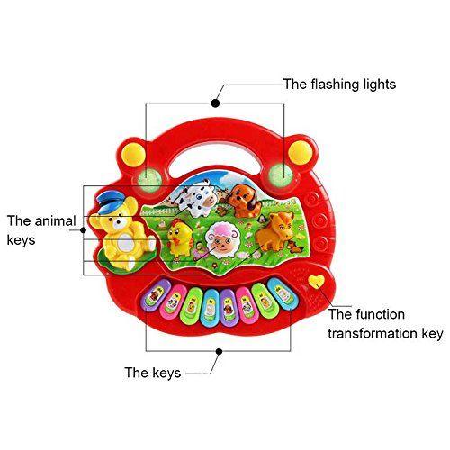 Éducation précoce 1 an Bébé Jouet Animal Ferme Piano Musique Développement  Jouets Bébé Musical Instru