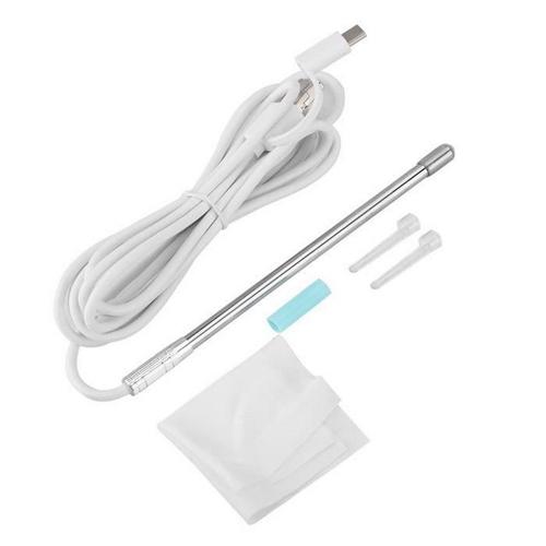 Ear Spoon Endoscope 3-en-1 Mini-endoscope visuel Ear Spoon Hd Camera Cleaner Otoscope 5.5Mm (Argent)