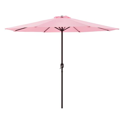 Parasol De Jardin Budapest Polyester Acier 300 X 230 Cm Rose Pastel Helloshop26 03_0008049