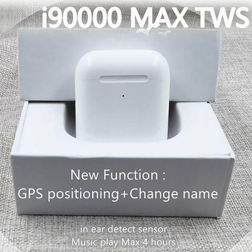 I90000 MAX TWS sans fil écouteur avec Air 2 renommer Bluetooth 5.0 écouteurs Super basses écouteurs contrôle du Volume PK i5000 i9000 TWS