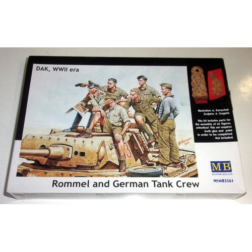 Maquette "Rommel And German Tank Crew - Rommel Et Équipage Allemand"-Masterbox