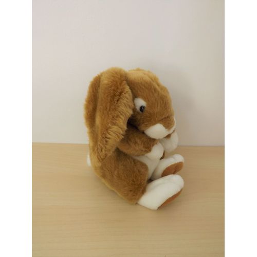 Peluche Lapin Marron Blanc Gipsy
