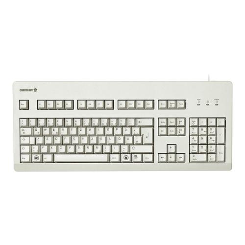 CHERRY G80-3000 - Clavier - PS/2, USB - US - commutateur : CHERRY MX Brown - gris clair