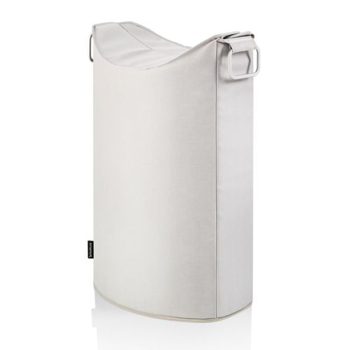 Blomus Frisco Manne Ã  Linge, Panier Ã  Linge, Aluminium / Fibres Synthétiques, Sable, H 70 cm, B 45 cm, T 28 cm, 65382
