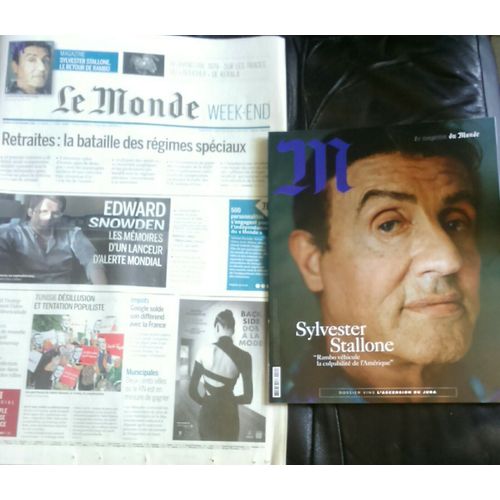 Le Monde Week End 14 Septembre 2019 Sylvester Stallone