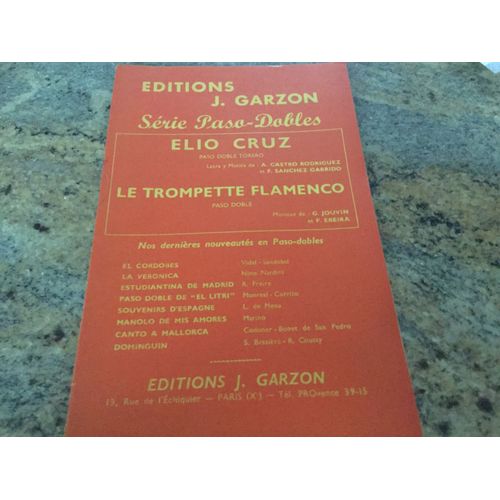 Serie Paso Dobles Elio Cruz La Trompette Flamenco