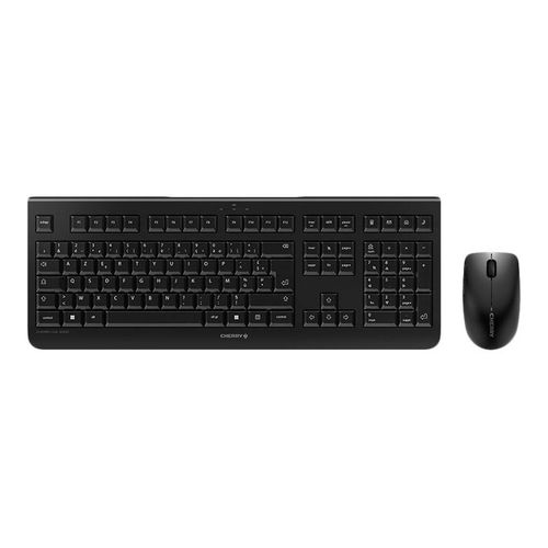 CHERRY DW 3000 - Ensemble clavier et souris - sans fil - RF, 2.4 GHz - Français - noir