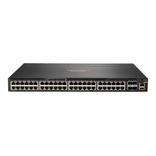 HPE Aruba 6300M - Commutateur - C3 - Géré - 48 x 10/100/1000 + 4 x 1 Gigabit / 10 Gigabit / 25 Gigabit / 50 Gigabit SFP56 (liaison montante/stockage) - flux d'air de l'arrière vers l'avant -...