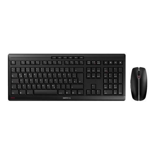 CHERRY STREAM DESKTOP - Ensemble clavier et souris - sans fil - 2.4 GHz - Suisse - commutateur : CHERRY SX - noir