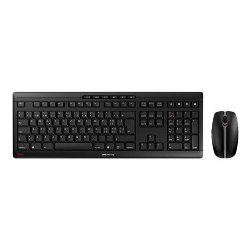 CHERRY STREAM DESKTOP RECHARGE - Ensemble clavier et souris - sans fil - 2.4 GHz - Suisse - commutateur : CHERRY SX - noir