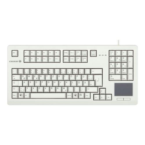 CHERRY Advanced Performance Line TouchBoard G80-11900 - Clavier - USB - Allemand - gris clair