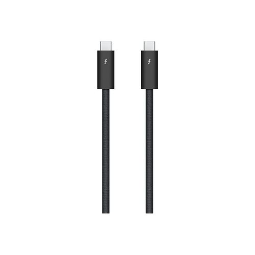 Apple Thunderbolt 4 Pro - Câble USB - 24 pin USB-C (M) pour 24 pin USB-C (M) - USB 3.1 Gen 2 / Thunderbolt 3 / Thunderbolt 4 - 3 m - support de guirlande Pâquerettes - noir