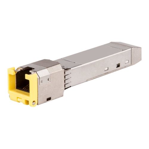 HPE Aruba Cat6A - Module transmetteur SFP+ - 10GbE - 10GBase-T - RJ-45 - jusqu'à 30 m - pour HPE Aruba 6200F 12G, 6200M 24G; CX 10000, 6405 v2