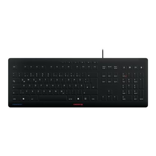 CHERRY STREAM - Clavier - USB - Allemand - commutateur : CHERRY SX - noir