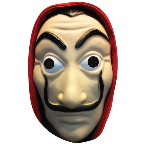 Masque Plat En Carton Braqueur Adulte