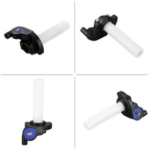 Poignée D'accélérateur 22mm Moto Twist Throttle Poignée D'accélérateur Visuelle Pour Vélo Cross Roller Bleu